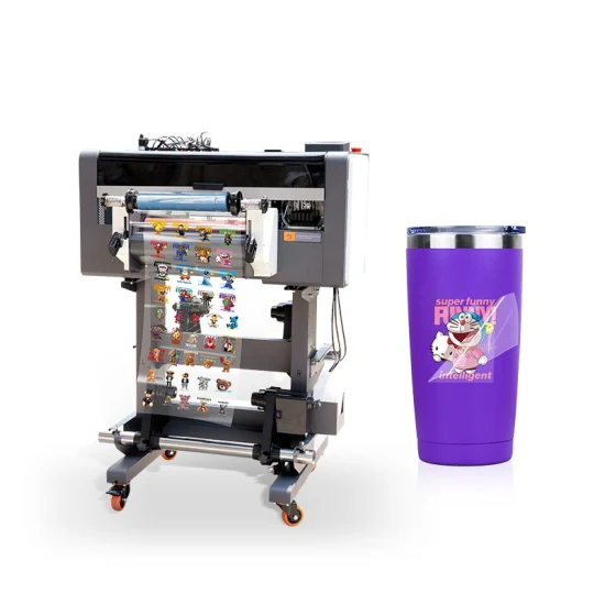 Rainbow Varnish UV-Hybriddrucker A3 UV-DTF-Drucker für Glas für Leinwand Metalltafeln für Dominosteine ​​UV-DTF-Drucker