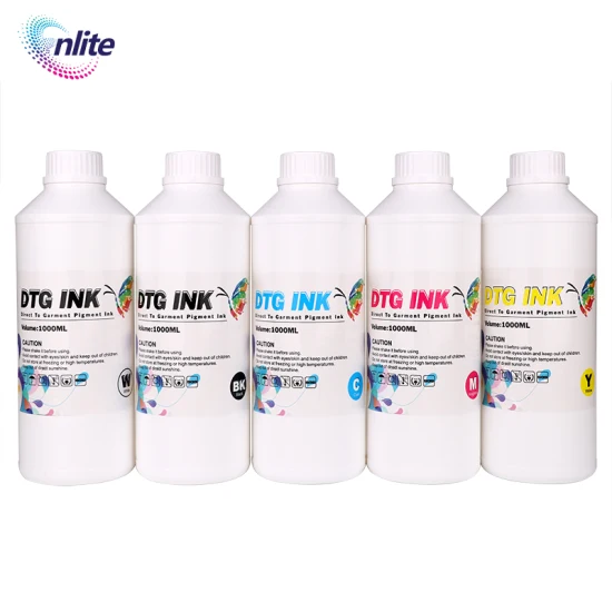 5 Farben DTG-Tinte 1000 ml Preisvergünstigungen DTG Dx5-Tinte